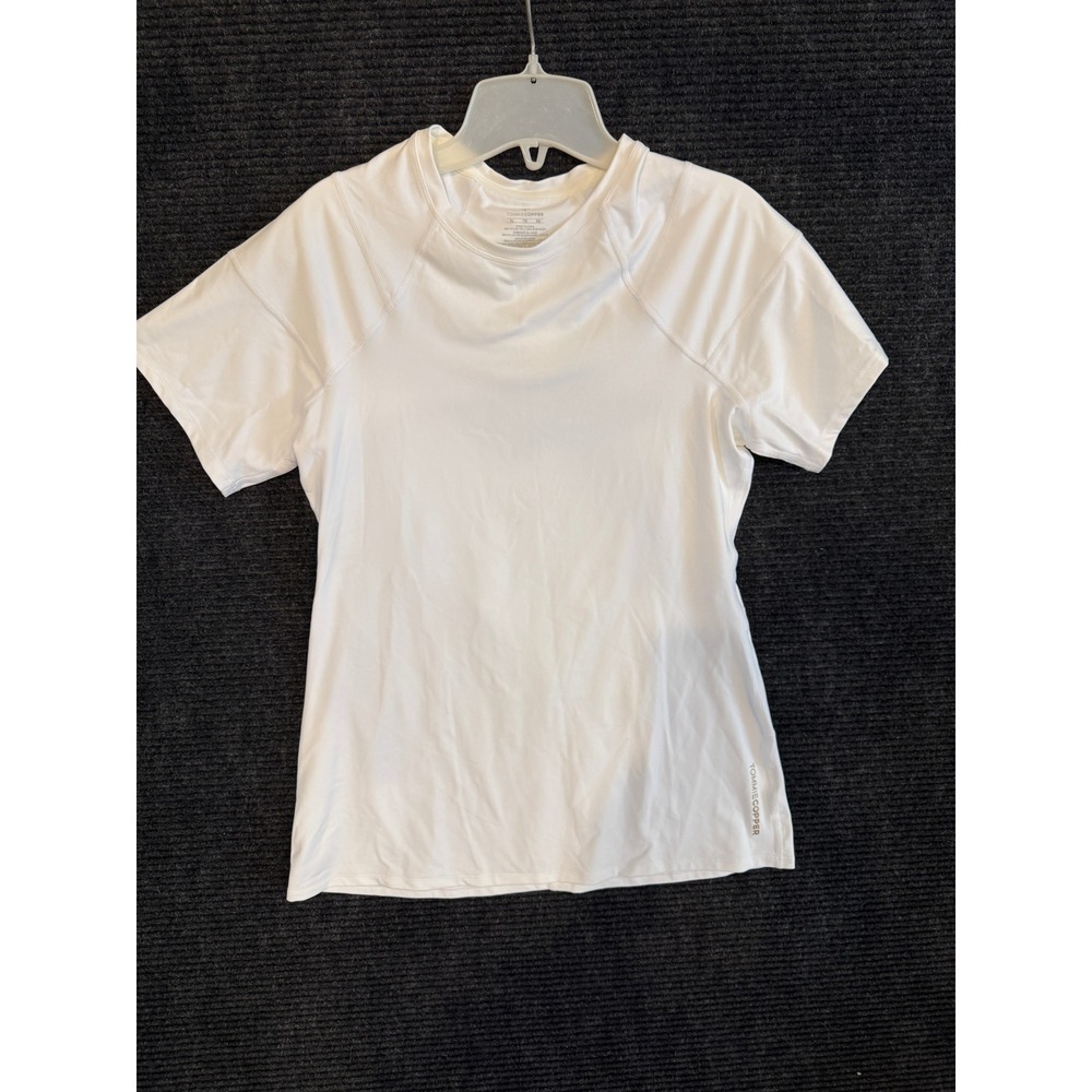 Tommie Copper Womens XL White Compression Shirt Copper Znergy Short Sleeve Tee‎